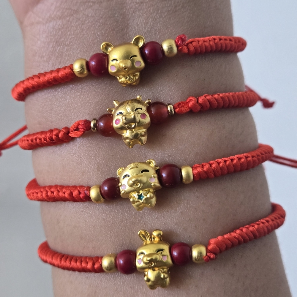 🍒🍒 Chinese Zodiac Charm Bracelet. Choose From Rat, Ox, Tiger Or Rabbit